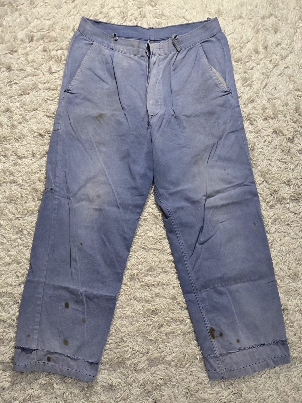 VTG 60s British Prisoner Cotton Work Pants 30x32
